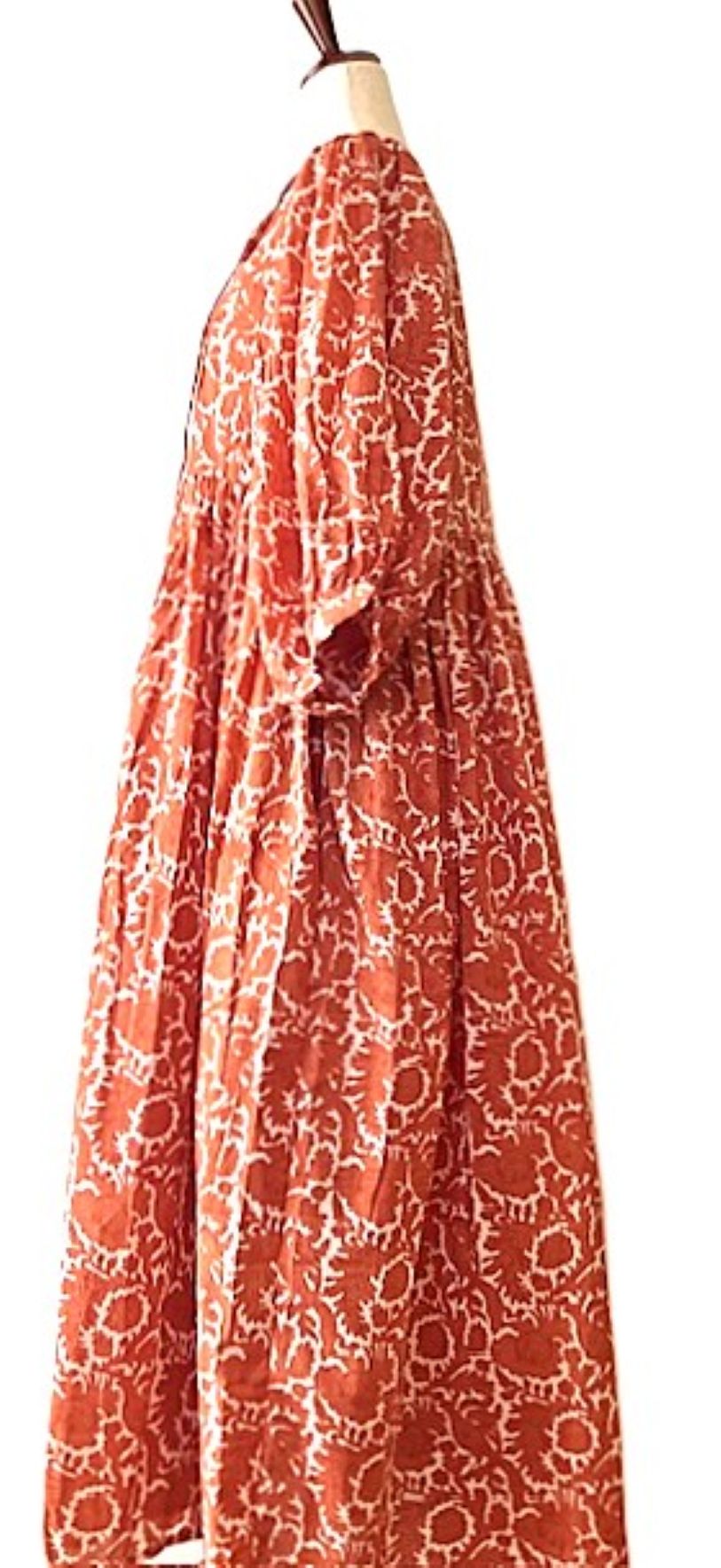 Dresses: Midi Floral Block Print Cotton Is So Appealing