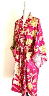 Kantha Bae Dreamweaver Kimono Is A Statement Piece. (Pink)