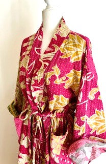 Kantha Bae Dreamweaver Kimono Is A Statement Piece. (Pink)