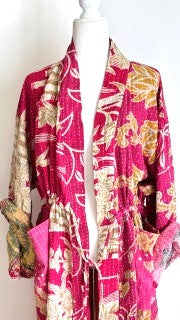 Kantha Bae Dreamweaver Kimono Is A Statement Piece. (Pink)