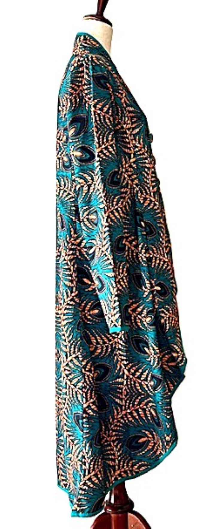 Jackets,  Fully Lined Tulip Cut Designer Waist Coat (Green Leaf)