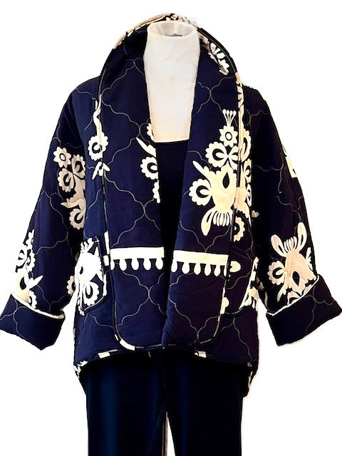 French Designed Quilted Floral Jacket Is Warm And Fashionable. (Available in 3 Colors)