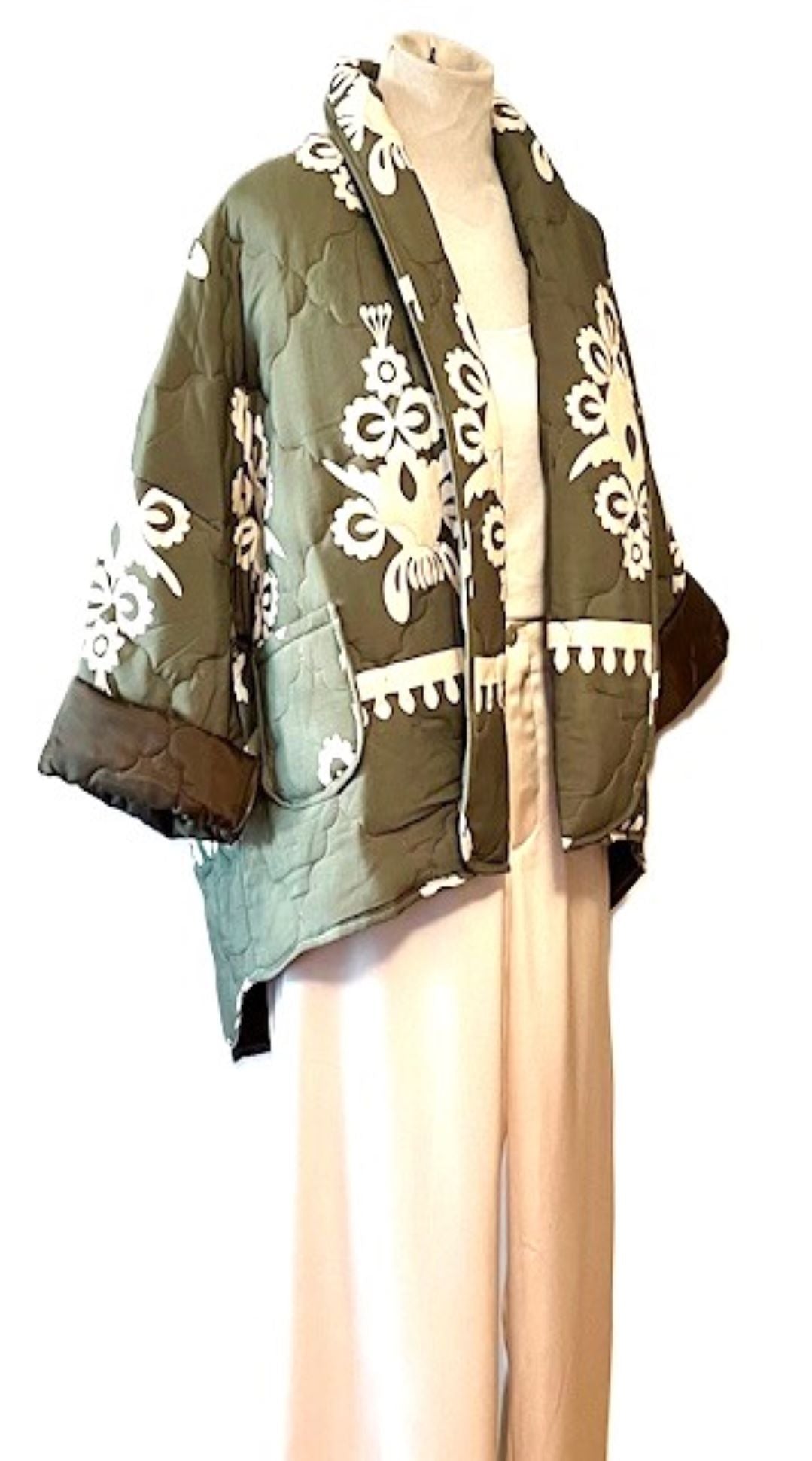 French Designed Quilted Floral Jacket Is Warm And Fashionable. (Available in 3 Colors)