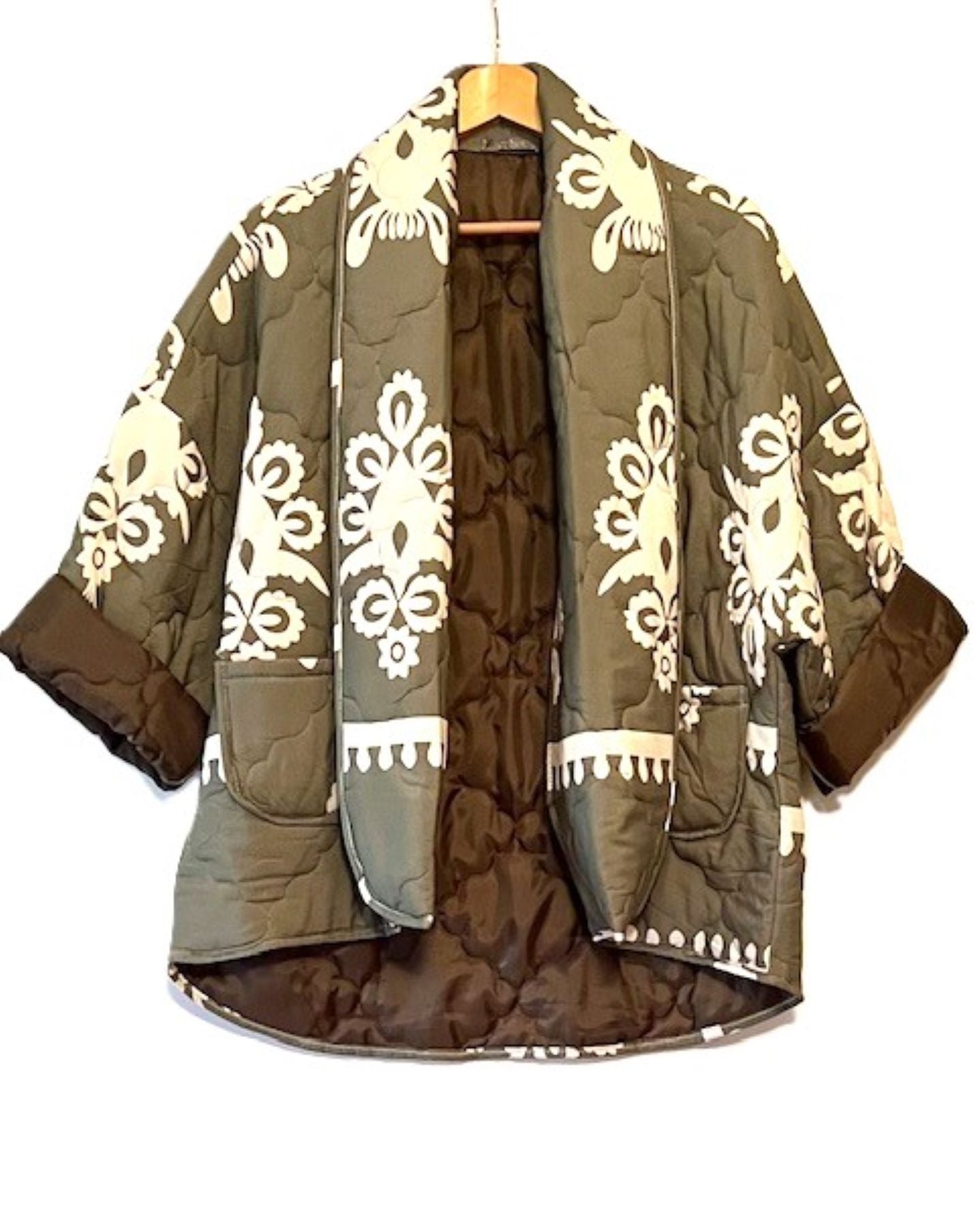 French Designed Quilted Floral Jacket Is Warm And Fashionable. (Available in 3 Colors)