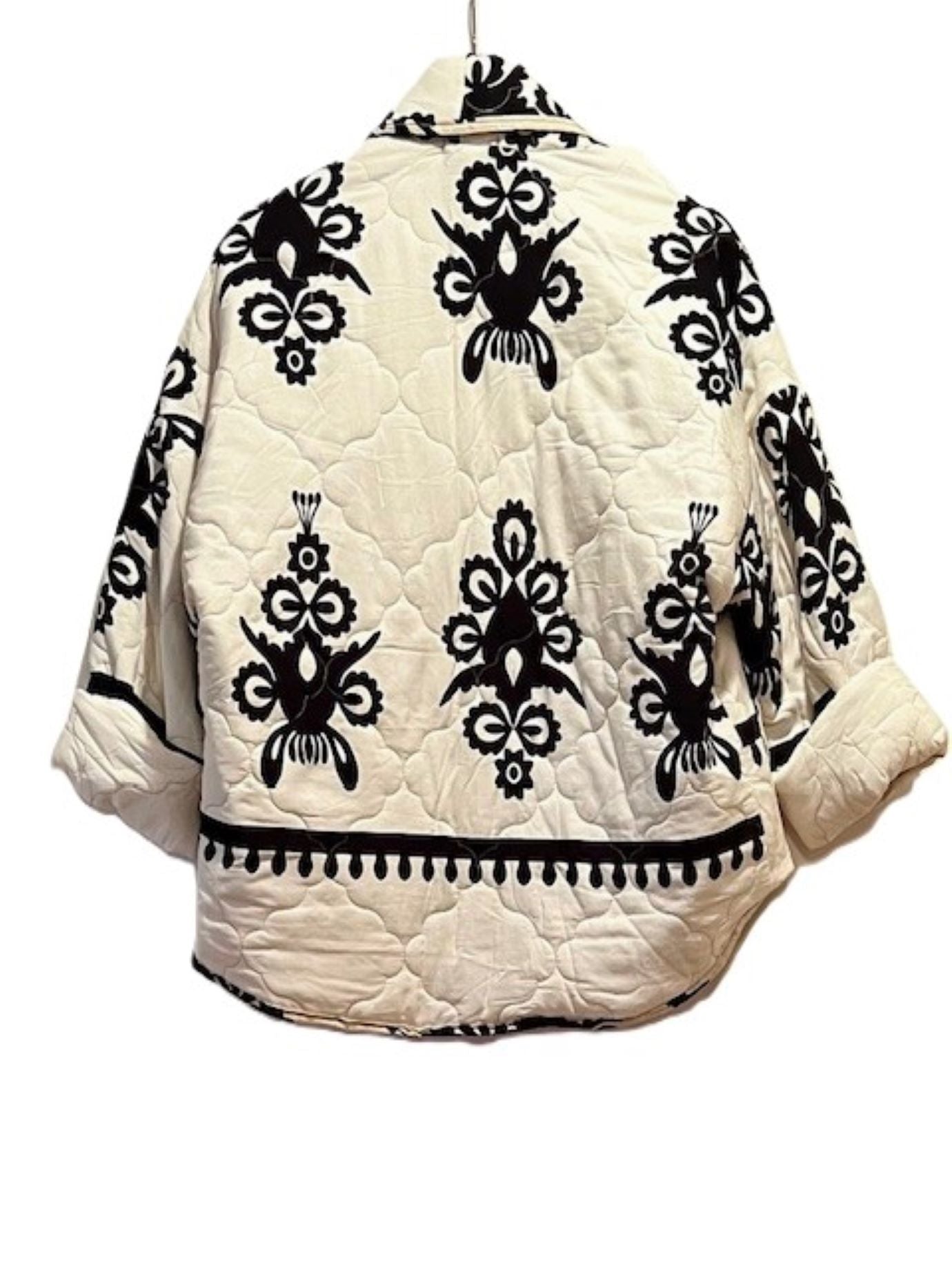 French Designed Quilted Floral Jacket Is Warm And Fashionable. (Available in 3 Colors)