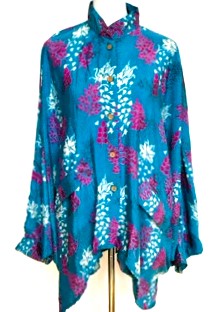 Luxe Silk Tunic: Favorite of the Season (Royal/purple)