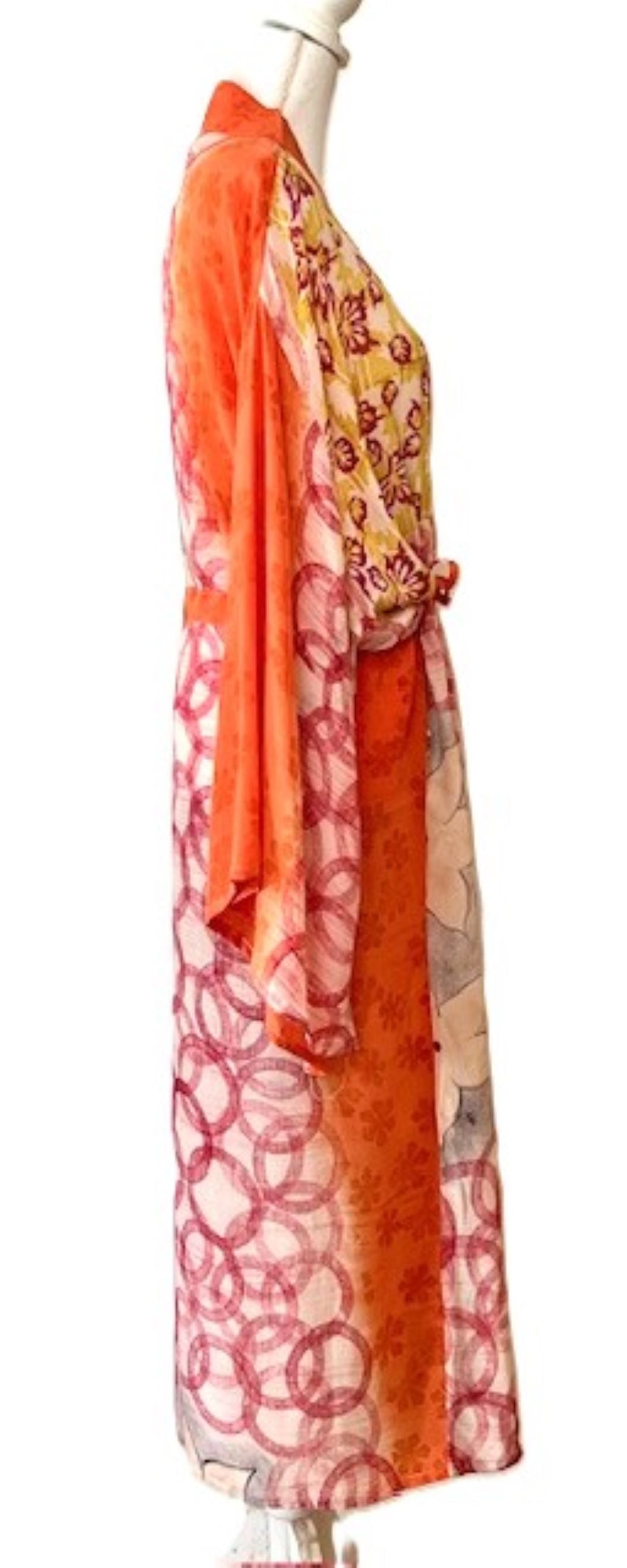 Kantha Bae Dreamweaver Silk Kimono Is A Statement Piece. (Mixed Print)