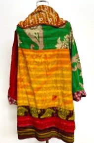 Short Kantha Mixed Print Jacket is the 70's Revisited