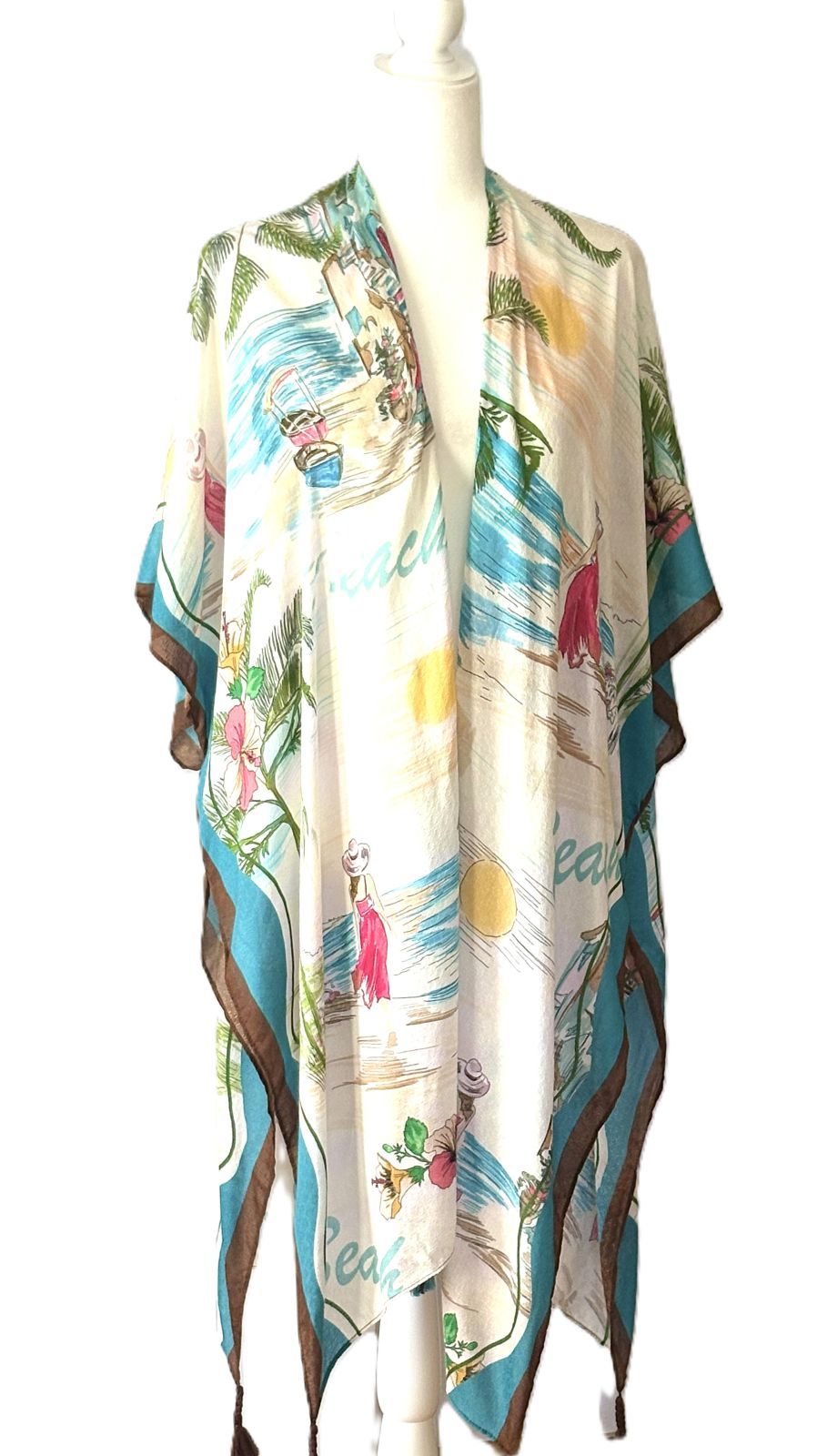 Tops: Costal Breeze Paradise Kimono Is In My Suitcase.