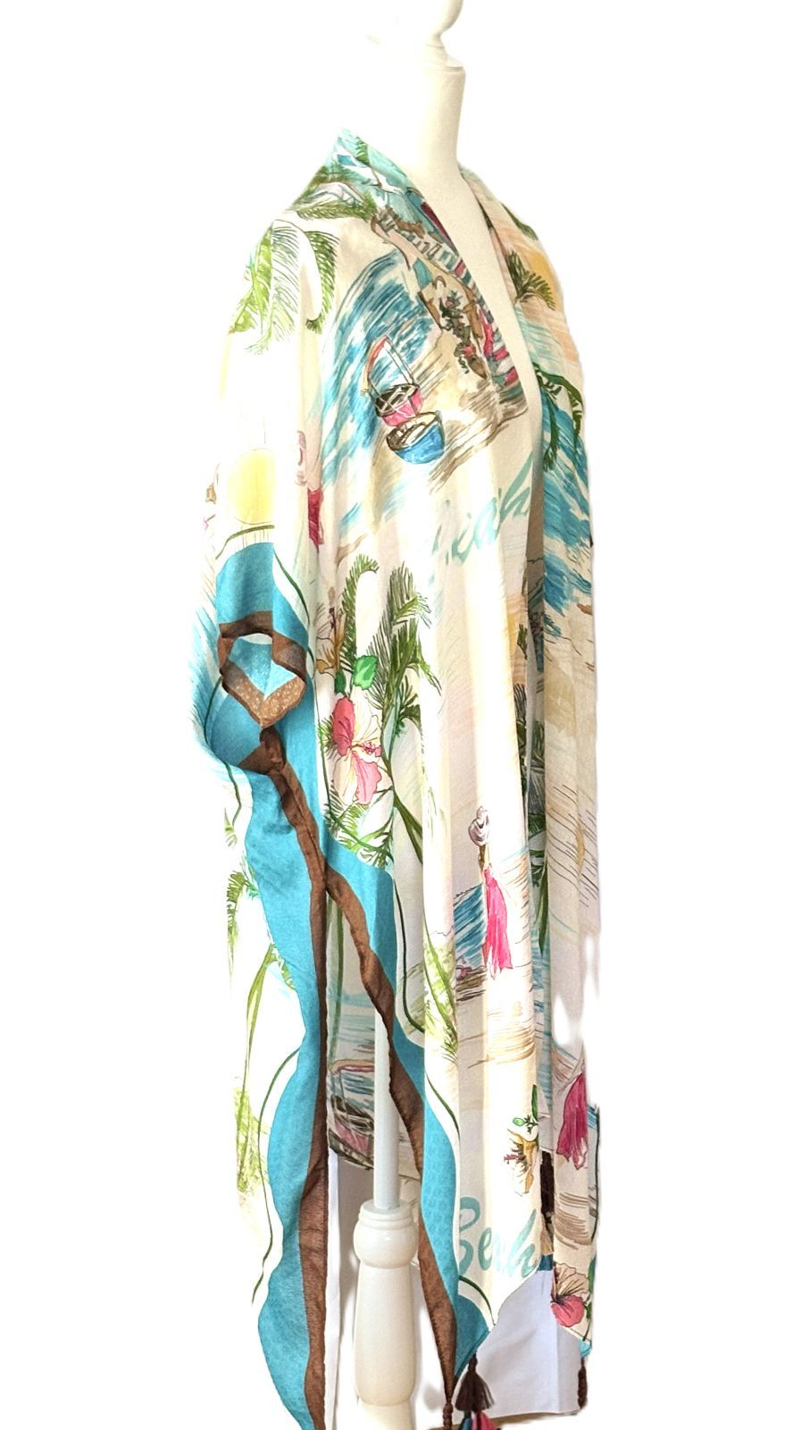 Tops: Costal Breeze Paradise Kimono Is In My Suitcase.