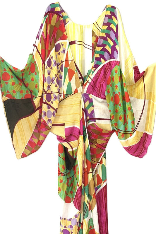 Duster: Mondell Geometric Kimono Duster (Multicolor)