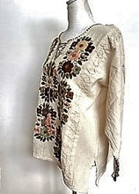 Updated Peasant Blouse. Authentic Hand Embroidered Mexican Cotton Blouses