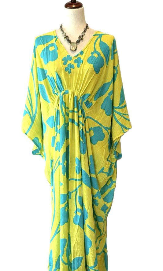 Dresses: Bold Floral Maxi Kaftan