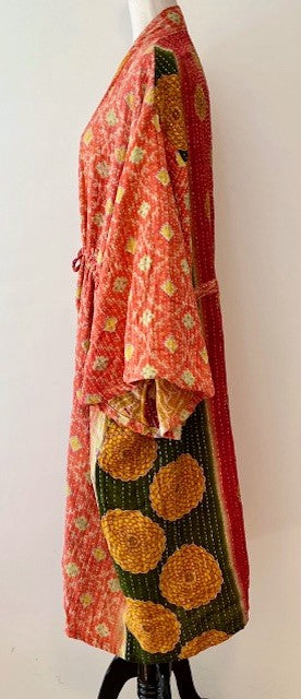 Kantha Bae Dreamweaver Kimono Is A Statement Piece. (Tangerine)