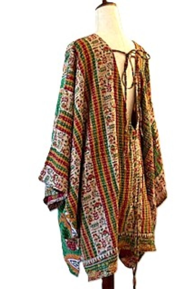 Kantha Bae Shortie Moondance Muu (Green Floral)