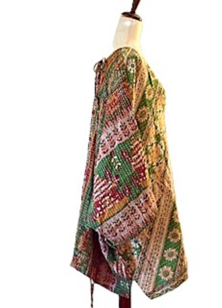 Kantha Bae Shortie Moondance Muu (Green Floral)
