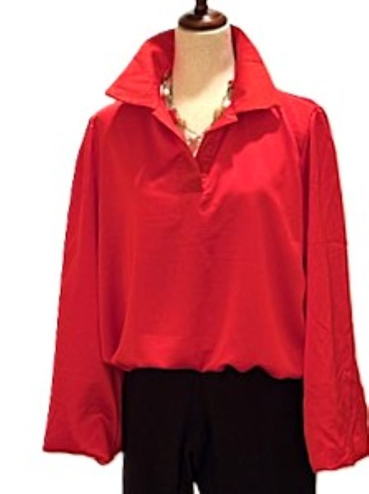 Top, Italian Satin Blouse Steals The Scene. (4 Colors)