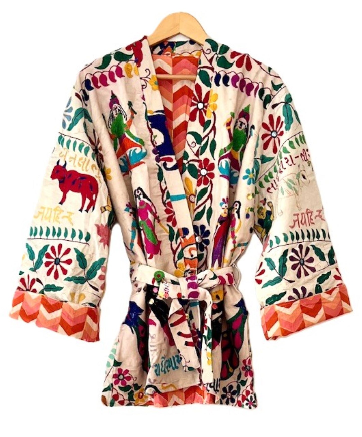 Embroidered Folklorica Short Jacket. Artisan And Elegant.