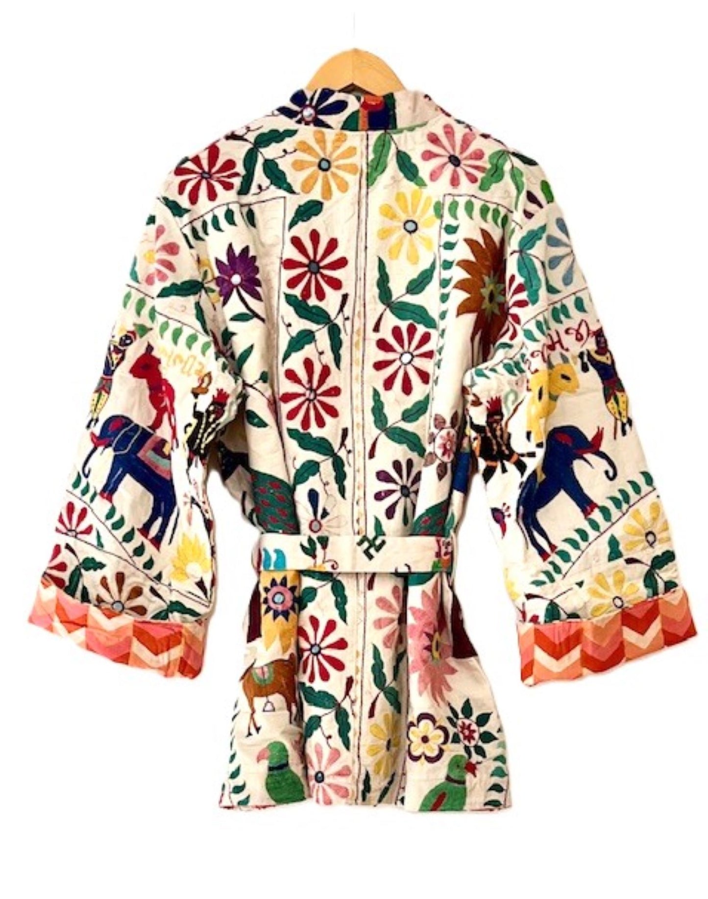 Embroidered Folklorica Short Jacket. Artisan And Elegant.