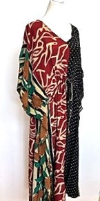 Beautiful Floral Handmade Silk Caftan. Beach or Pool Perfect.