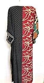 Beautiful Floral Handmade Silk Caftan. Beach or Pool Perfect.