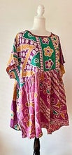 Artisan Kantha Bae  Quilt Mini Dress. Comfortable, Soft, and Very Chic (Pink)