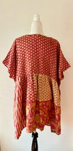 Artisan Kantha Bae  Quilt Mini Dress. Comfortable, Soft, and Very Chic (Red)