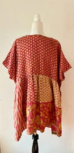 Artisan Kantha Bae  Quilt Mini Dress. Comfortable, Soft, and Very Chic Red)