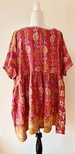 Artisan Kantha Bae  Quilt Mini Dress. Comfortable, Soft, and Very Chic (Rose)