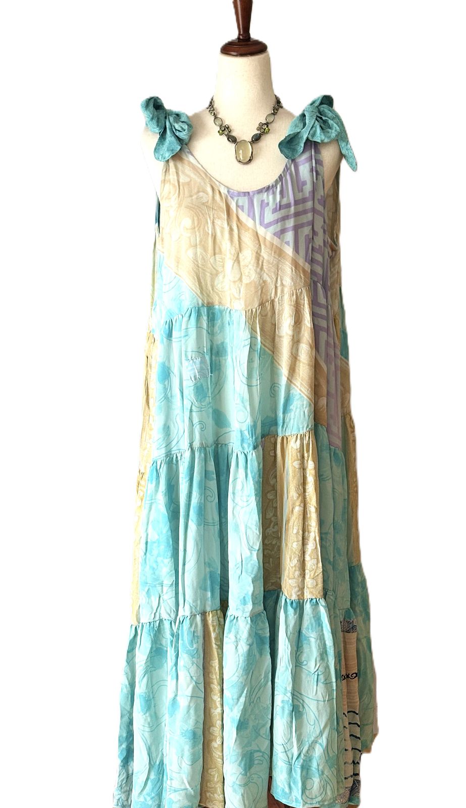 Kantha Bae  Silk Celeste Maxi (Sand Surf)