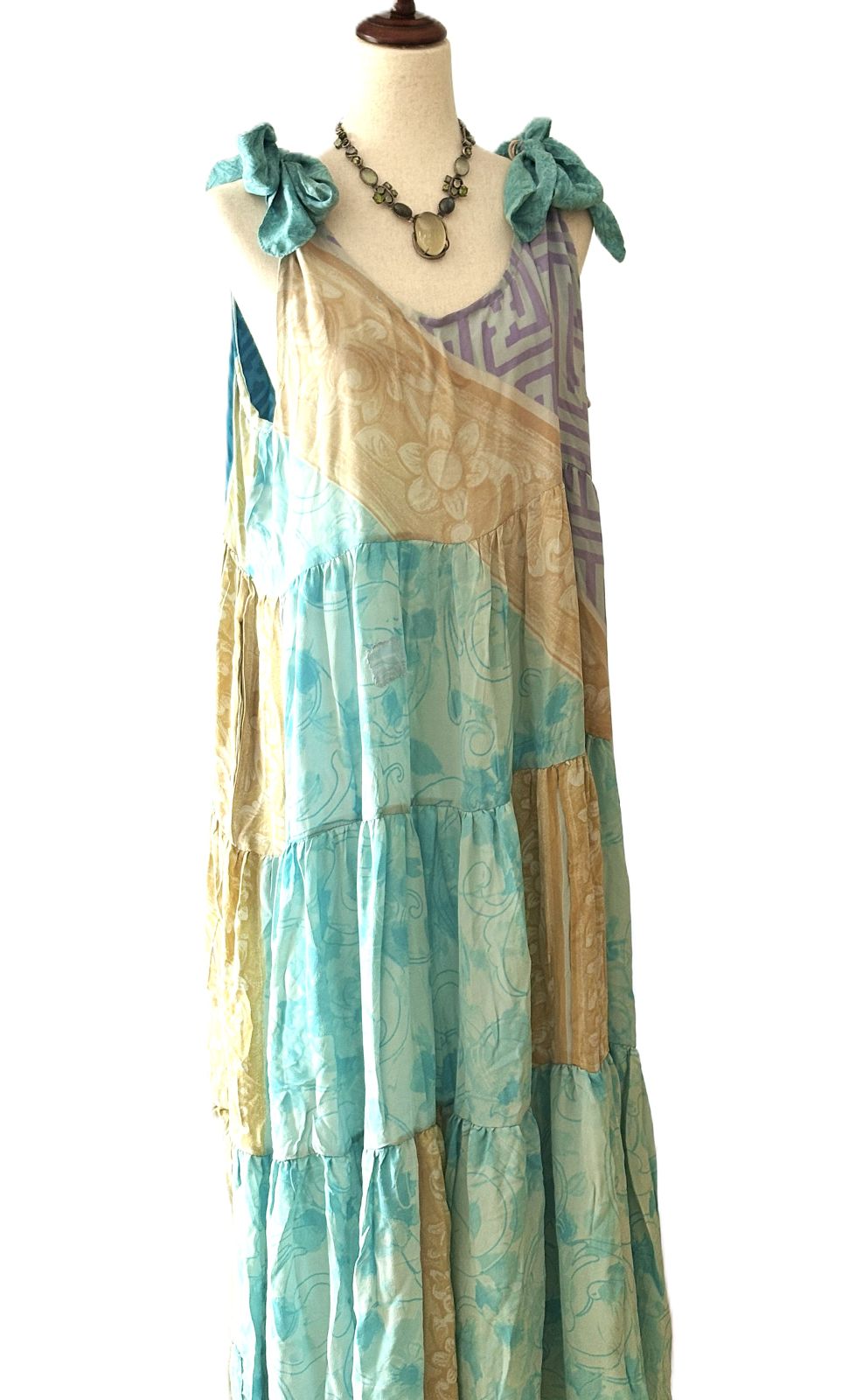 Kantha Bae  Silk Celeste Maxi (Sand Surf)