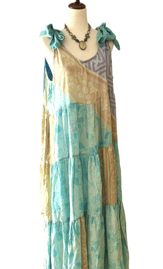 Kantha Bae  Silk Celeste Maxi (Sand Surf)