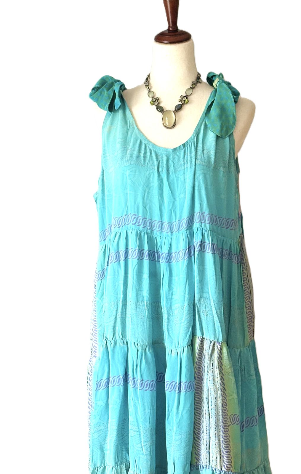 Kantha Bae  Silk Celeste Maxi (Water)