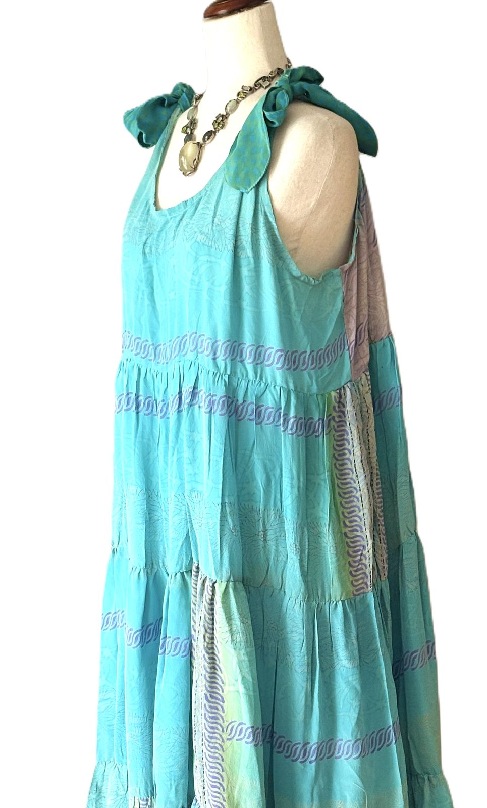 Kantha Bae  Silk Celeste Maxi (Water)