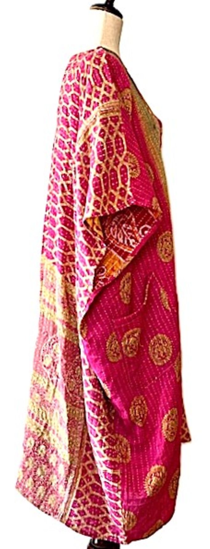 Kantha Bae Midi Muu Tunic (Pink)