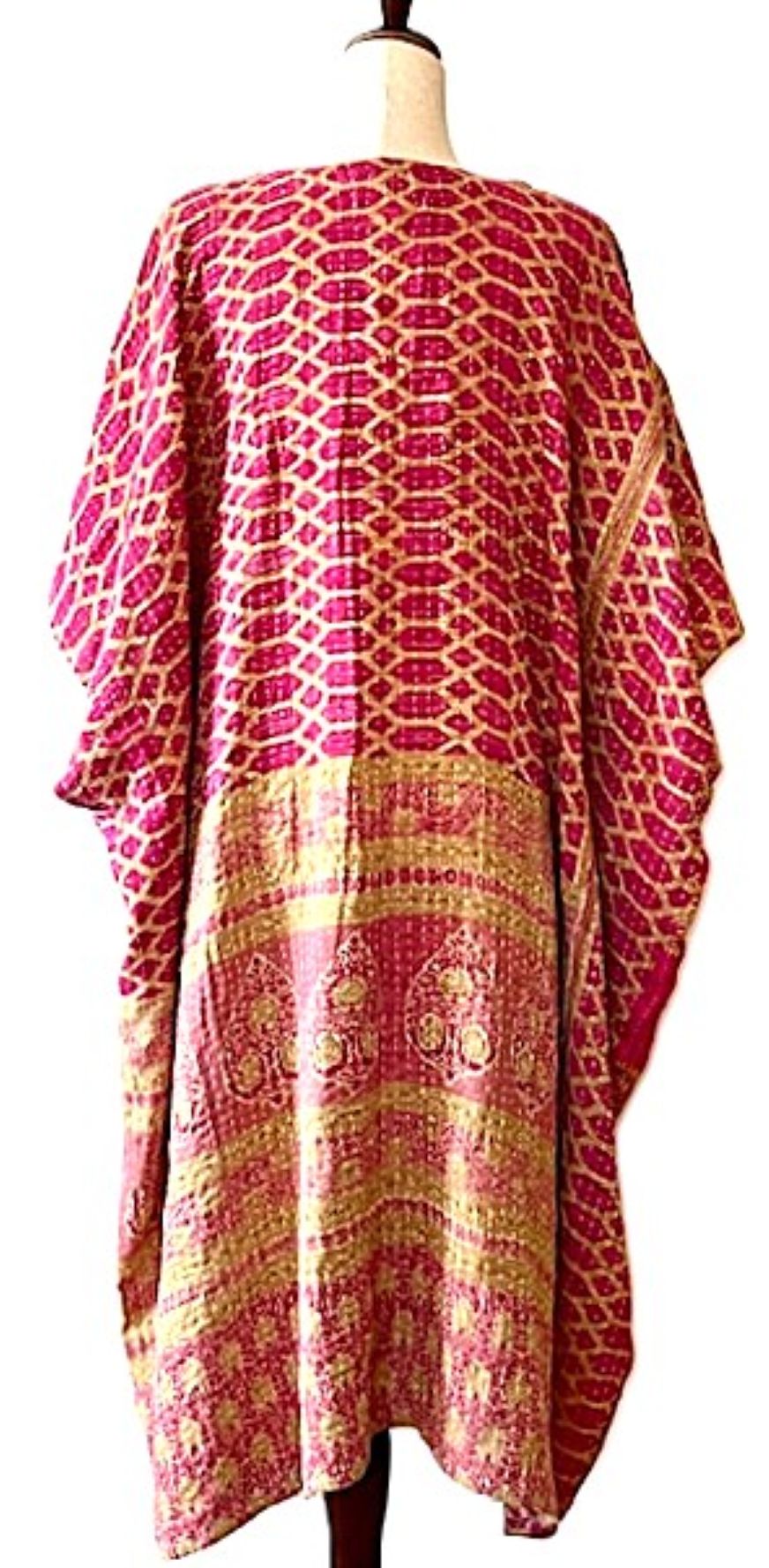 Kantha Bae Midi Muu Tunic (Pink)