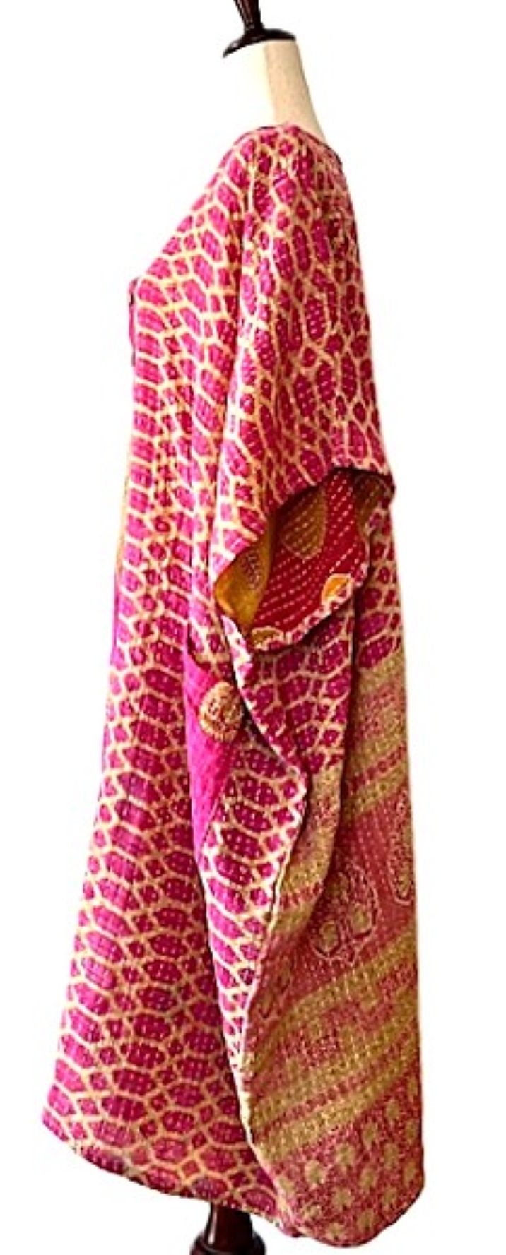 Kantha Bae Midi Muu Tunic (Pink)