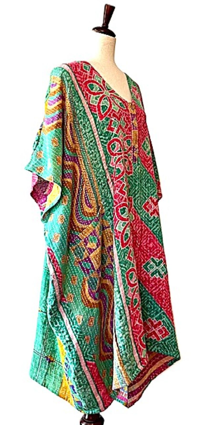 Kantha Bae Midi Muu Tunic (Green)