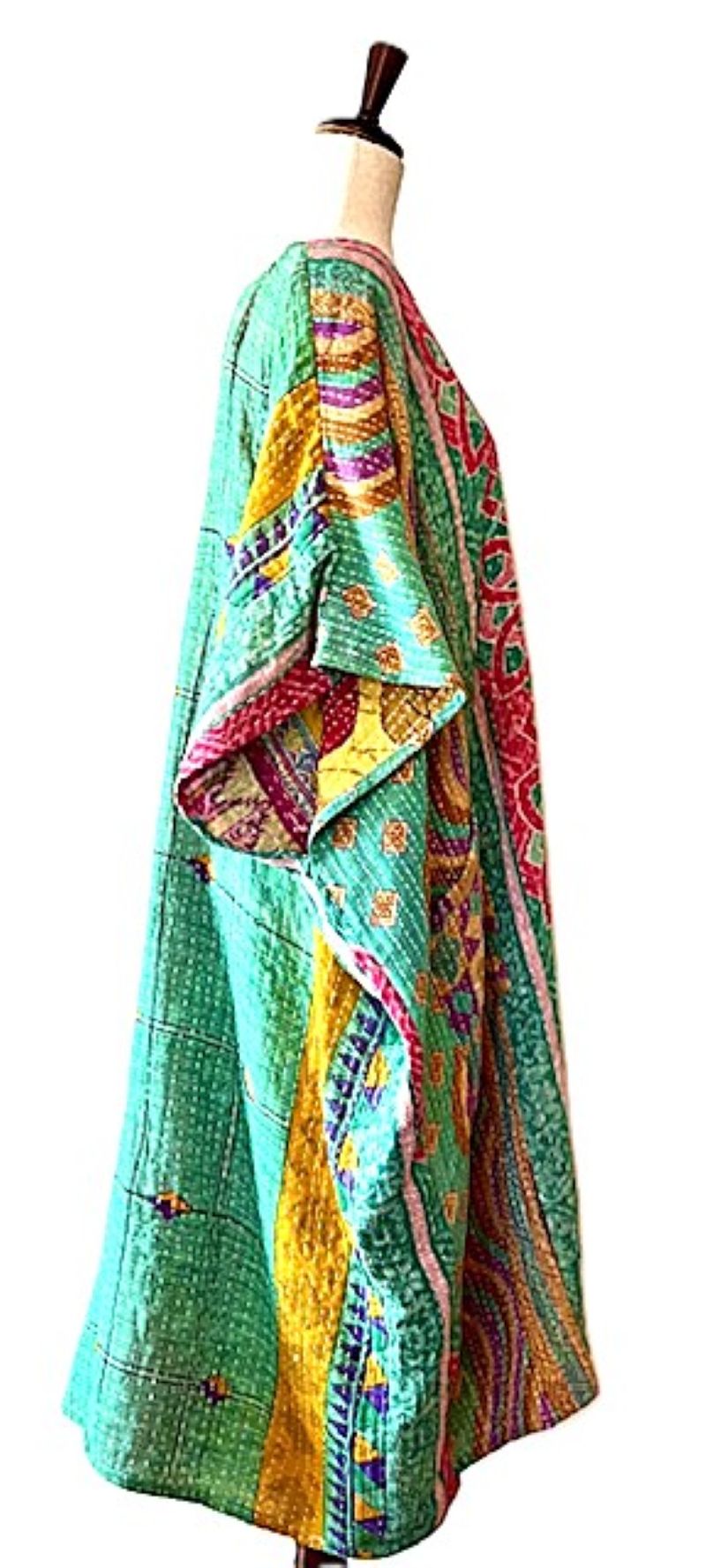 Kantha Bae Midi Muu Tunic (Green)