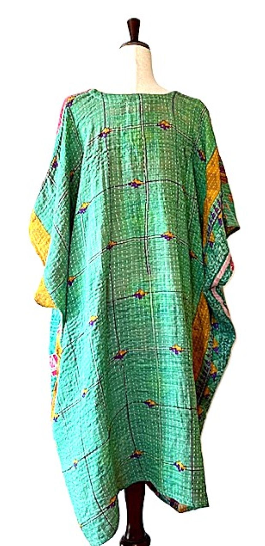 Kantha Bae Midi Muu Tunic (Green)