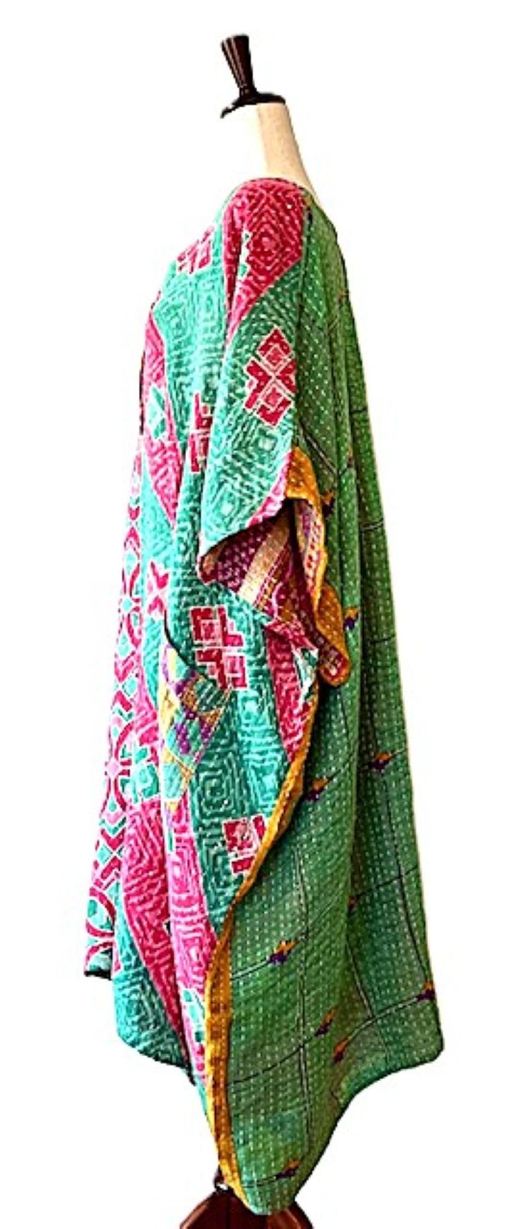 Kantha Bae Midi Muu Tunic (Green)