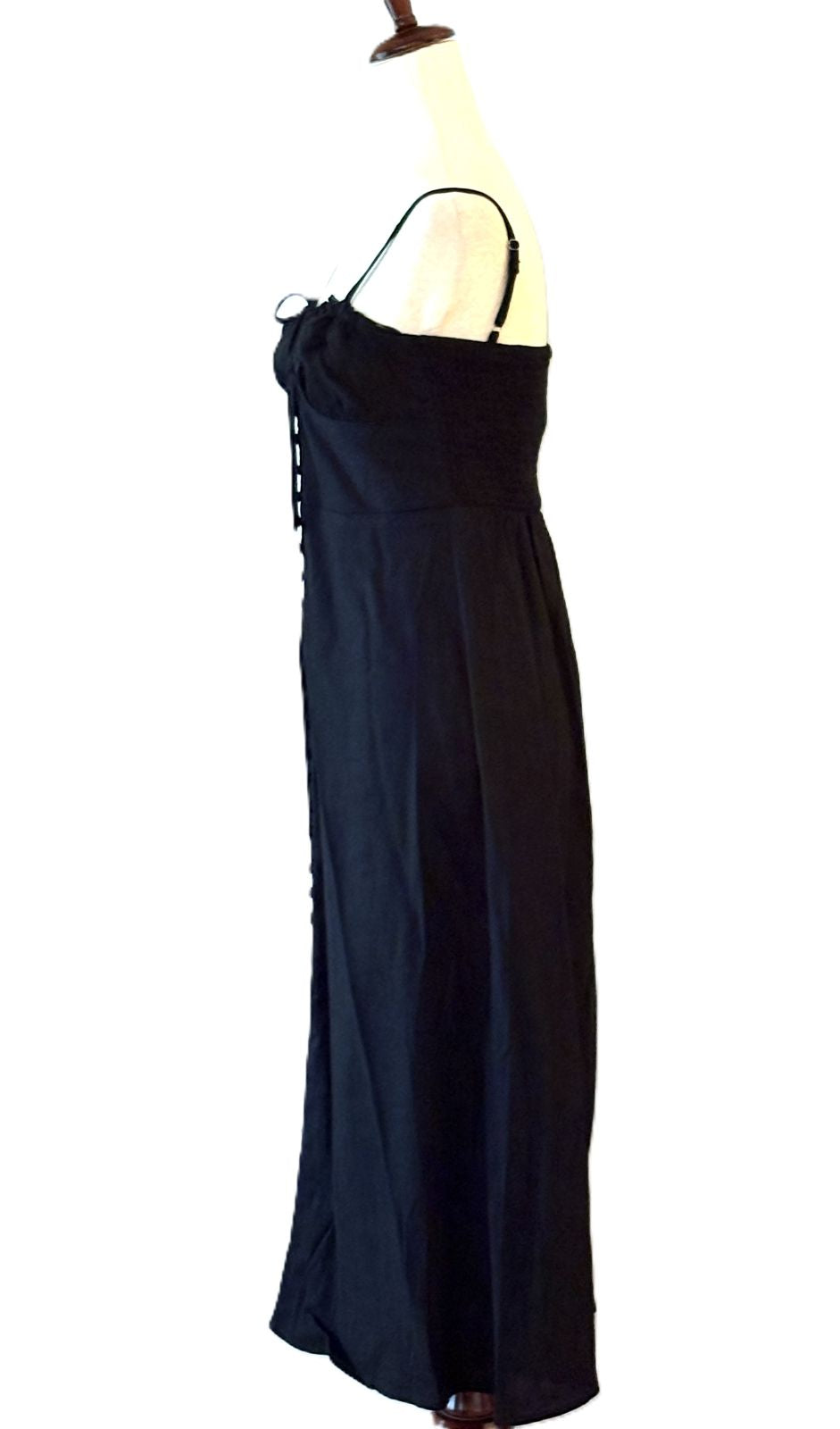 Dresses: Sweetheart Midi Corset Dress In Linen. Best Seller