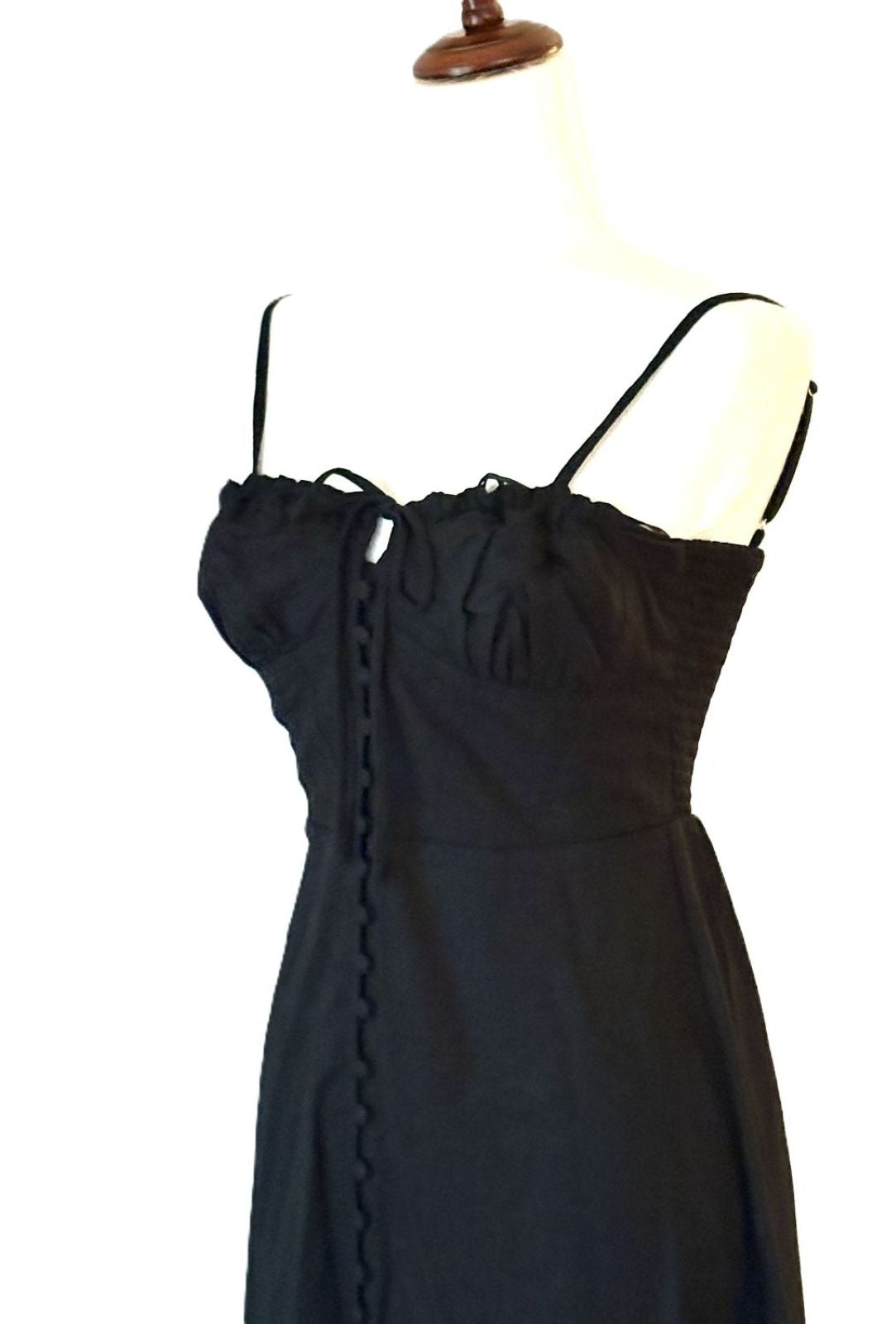 Dresses: Sweetheart Midi Corset Dress In Linen. Best Seller