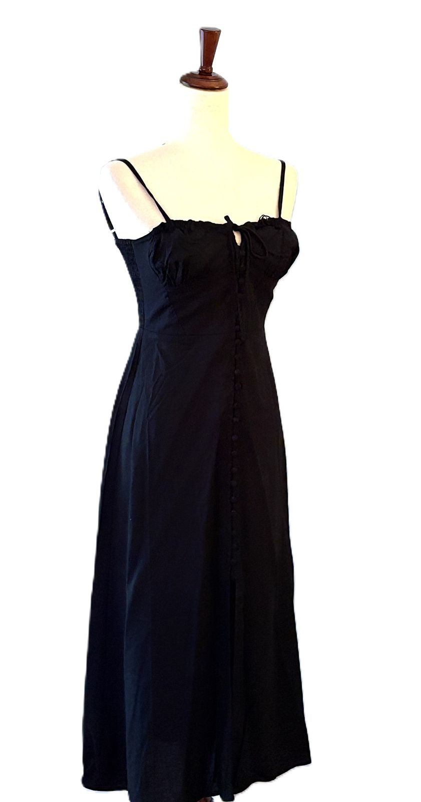 Dresses: Sweetheart Midi Corset Dress In Linen. Best Seller