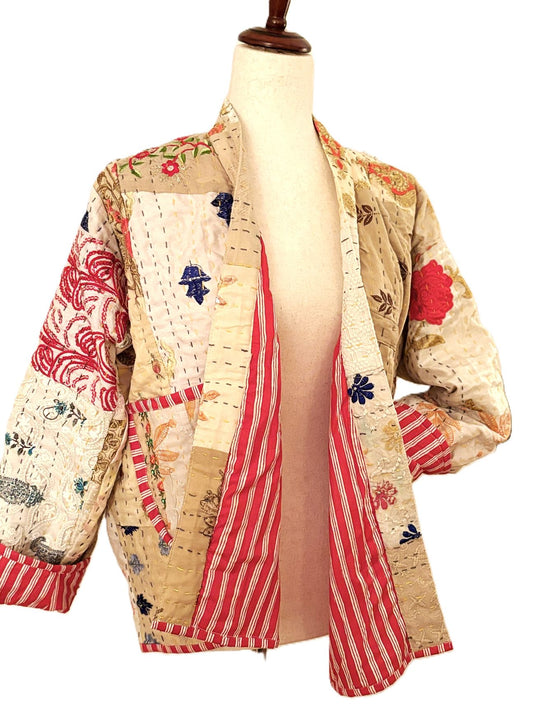 Jackets: Short, Patchwork Quilted, Unique, Fully Reversible.