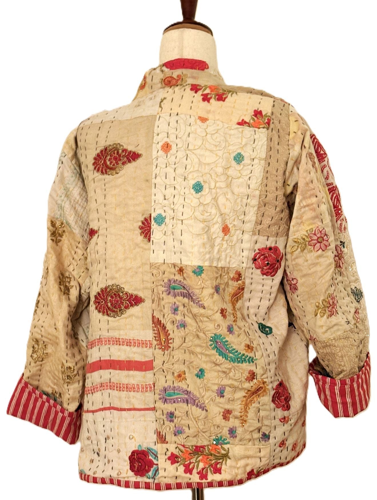 Jackets: Short, Patchwork Quilted, Unique, Fully Reversible.