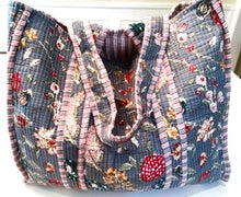 Cotton Tote Bags Worth Swooning Over. Piping and Totally Reversible
