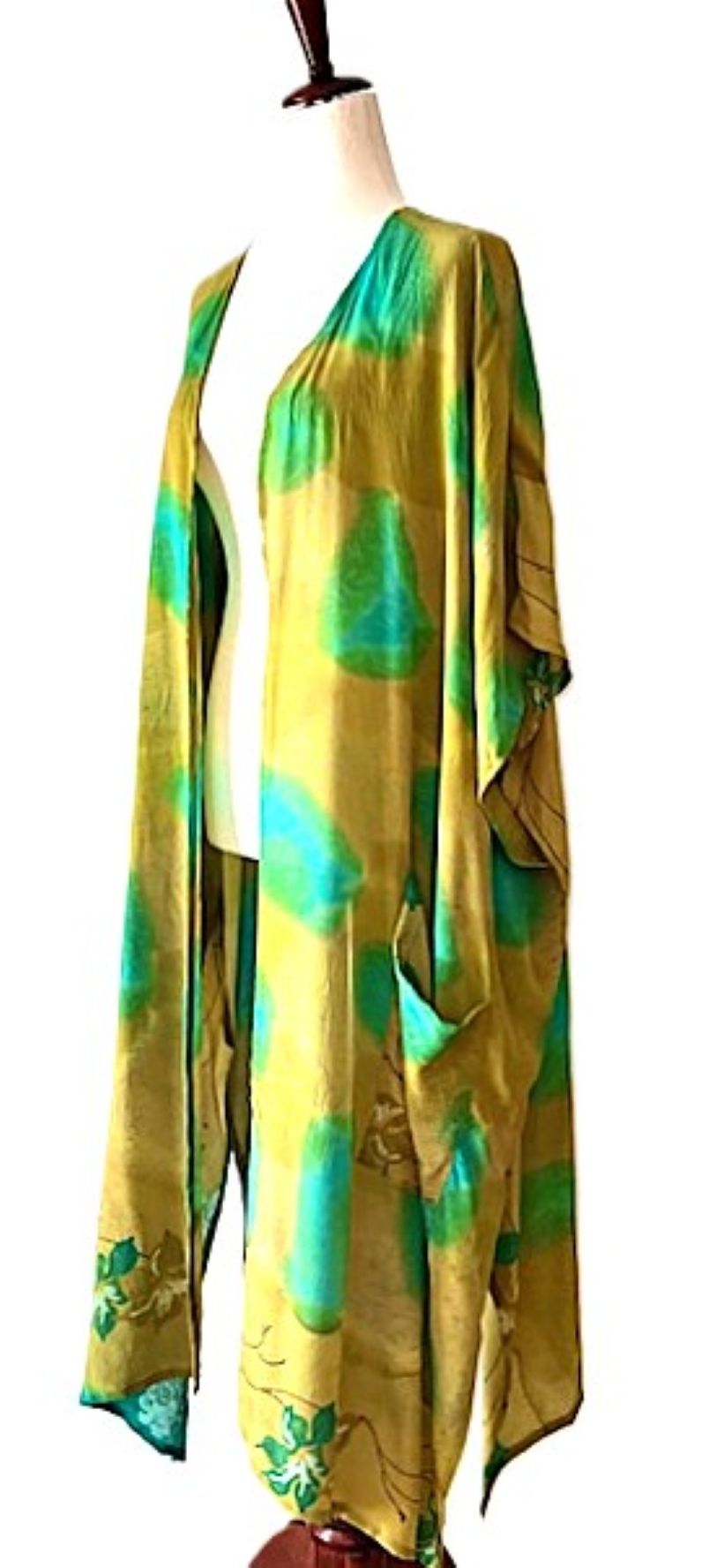 Kantha Bae Silk Solstice Kimono, The Perfect Overwear Layer (Cerise)