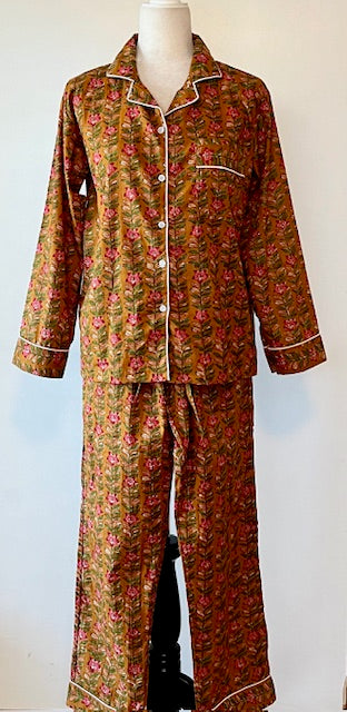 Everyone's Favorite: House Party Matching Cotton Pajama Sets (10 Dark Tones)