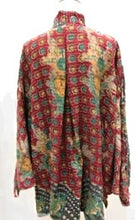 Kantha Cotton Embroidered Tunic: Best Seller (Green/Red)